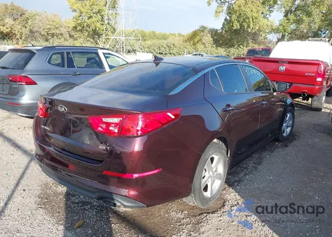 2014 Kia Optima Lx из США, поврежденный, VIN 5XXGM4A76EG259197